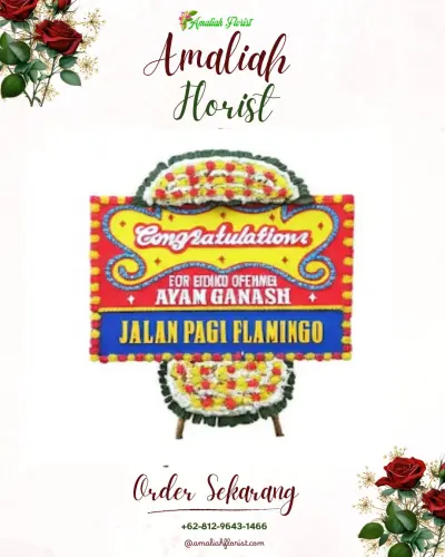 Bunga Papan Congratulation di Pasar Gambir